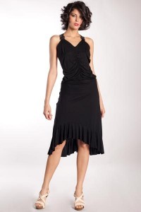 Robe en jersey noire